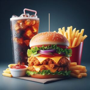 Royal Crispy Burger Combo